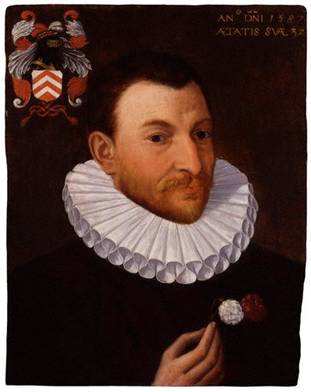 A Man, possibly John Gerard, ca. 1587 (Unknown Artist)    National Portrait Gallery, London  1306    