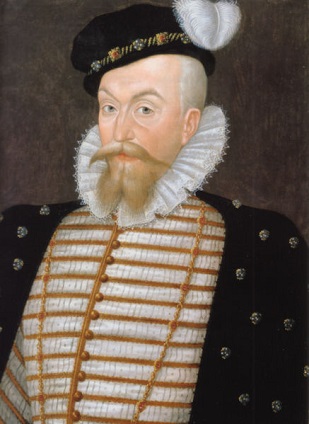 Sir Robert Dudley, 1st Earl of Leicester, ca. 1580-85 (circle of William Segar) (1564-1633) Weiss Gallery, London