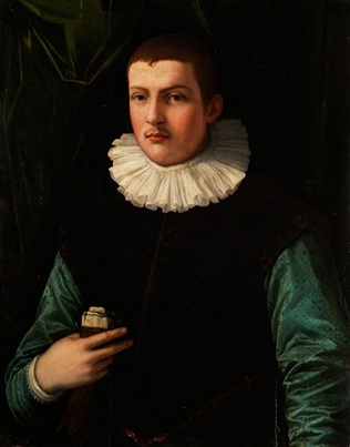 A Young Man, ca. 1585 (Francesco Traballesi) (ca. 1544-1588)   Hampel Fine Art Auction, June 30, 2011,  Lot 251