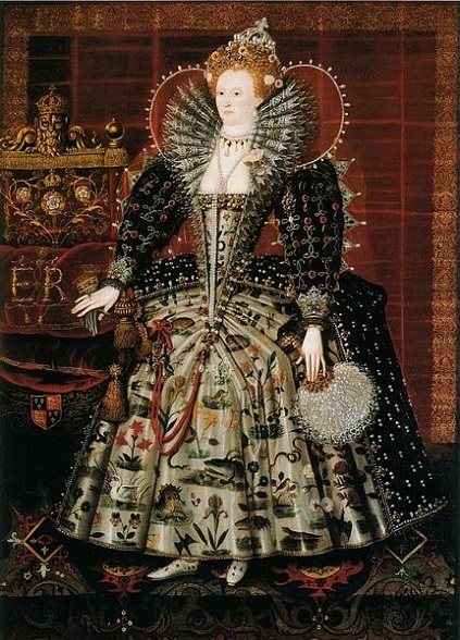 Elizabeth I, Queen of England, ca. 1595 (Unknown Artist)  Hardwick House, Witchurch-on-Thames, Oxfordshire  