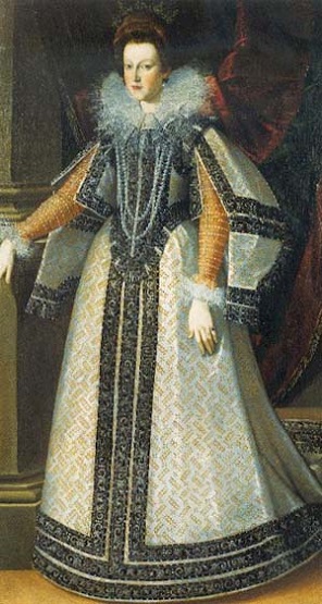 Maria de Medici, future Queen Consort of France, ca. 1595 (Pietro Facchetti) (1539-1613)  Palazzo Lancelotti,  Roma 
