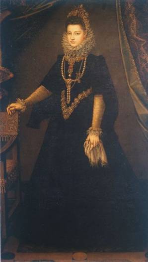 Infanta Isabella Clara Eugenia of Spain,  ca. 1595  (Sofonisba Anguissola) (1532-1625)   Museo Nacional de Prado, Madrid
