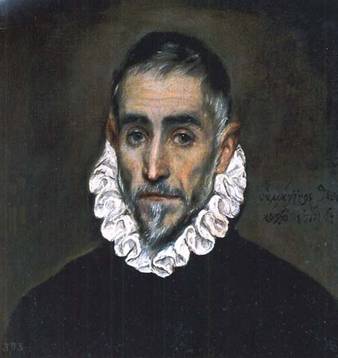 A Man, ca. 1590, El Greco (1541-1618)      Museo Nacional del Prado, Madrid.     