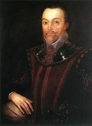 Sir Francis Drake,  after 1590  (Marcus Gheeraerts the Younger?) (1561-1636)     Buckland Abbey, West Devon, England        