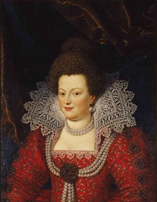 Marie de Medici ca. 1599 (1605?) (Frans Pourbus II) (1569-1622)   Palazzo Pitti, Firenze  