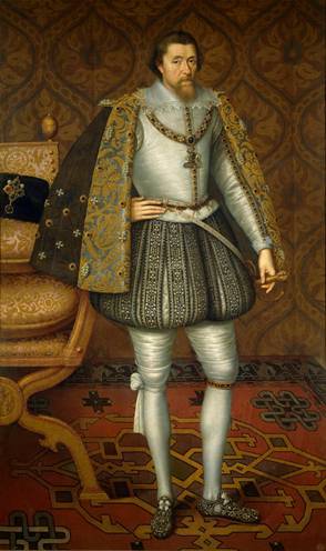 James I, King of England, ca. 1604 (John de Critz) (1551-1642) Museo Nacional del Prado, Madrid,   P01954  
