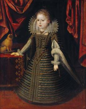 Infanta Anna Queen of France, 1604 (Juan Pantoja de la Cruz) (1563-1608) Kunsthistorisches Museum, Wien, GG_3421    