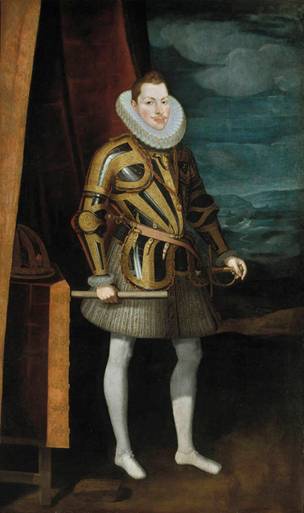 Philip III, King of Spain, 1606 (Juan Pantoja de la Cruz) (1553-1608) Museo Nacional del Prado, Madrid,   P02562  
