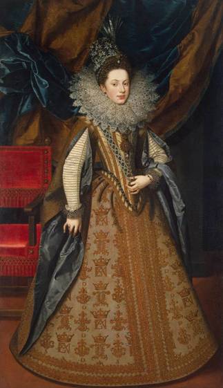 Margaret of Savoy, Duchess of Mantua, 1608  (Frans Pourbus the Younger) (1569-1622) The State Hermitage Museum, St. Petersburg     