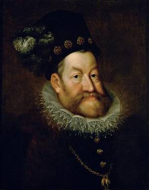Rudolf II, Holy Roman Emperor, at about 54 years old. ca. 1606 (Hans von Aachen) (1552-1615) Location TBD
