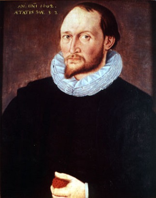 A Man, possibly Thomas Harriot, 1602 (Unknown Artist) Trinity College, Oxford 