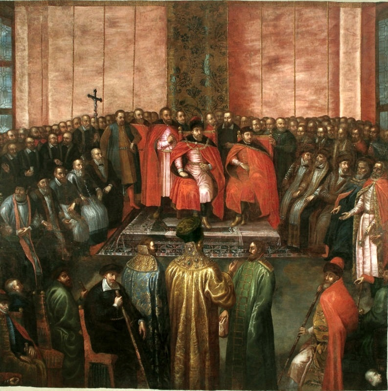 Shuysky Czars before Sigismund III, 1611,  October 29th, by Dolabella 