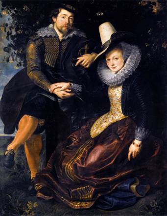 Self-Portrait with 1st Wife Isabella Brandt, ca. 1610 (Peter Paul Rubens) (1577-1640)  Alte Pinakothek, München 