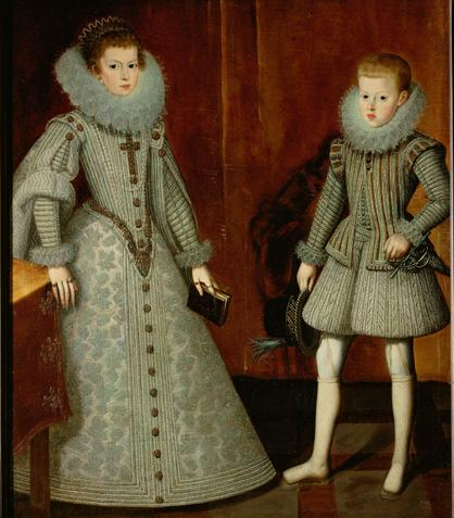 Anna and Phillip IV of Spain,  ca. 1612 (Bartolomé Gonzalález) (1564-1627) Kunsthistorisches Museum, Wien,  GG_3199