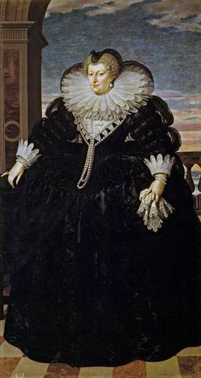 Marie des Médici,  Queen of France, ca. 1617 (Frans Pourbus the Younger)  (1569-1622)     Museo Nacional del Prado, Madrid