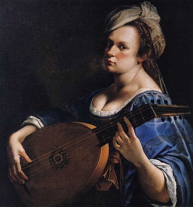 Self-Portrait as a Lute Player, ca. 1616-1618 (Artemisia Gentileschi) (1593-1653)   Wadsworth Atheneum, Hartford, CT 