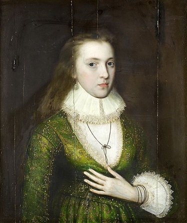 A Young Woman, ca. 1610 (Attributed to William Larkin) (1580-1619)  Bonhams Auction House, Sale 19011, Lot 7, December 7, 2011 