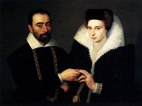 A Couple, ca. 1610  (Unknown French Artist)  Musée du Louvre, Paris   