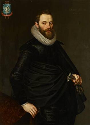 Pieter Pietersz. Hasselaer, 1611 (attributed to  Cornelis van der Voort) (1576-1624)    Amsterdam Museum SB6432           