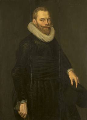 Dirck Hasselaer, ca. 1614  (Cornelis van der Voort) (1576-1624)   Rijksmujseum, Amsterdam   SK-A-1242 


