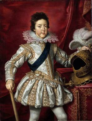 Louis XIII at 15 years old, ca. 1615  (Franz Pourbus the Younger) (1569-1622)  Location TBD