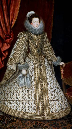 Elisabeth of France, ca. 1620 (Rodrigo de Villandrando) (1588-1623)   Museo Nacional del Prado, Madrid,   P07124