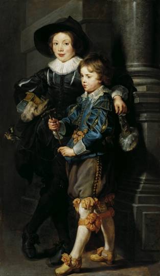 Albert and Nicolaas Rubens, ca. 1627  (Peter Paul Rubens) (1577-1640) Palais Lichtenstein, Wien,   GE114  