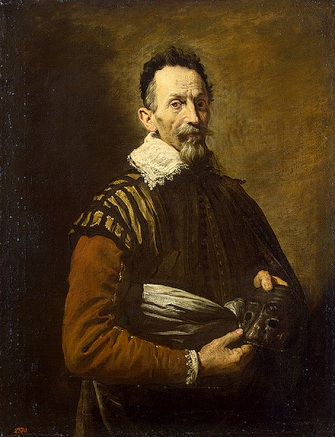 An Actor, possibly Tristano Martinelli or Francesco Adreini, ca. 1622 (Domenico Fetti)  (ca. 1589-1623)  State Hermitage Museum, St. Petersburg   