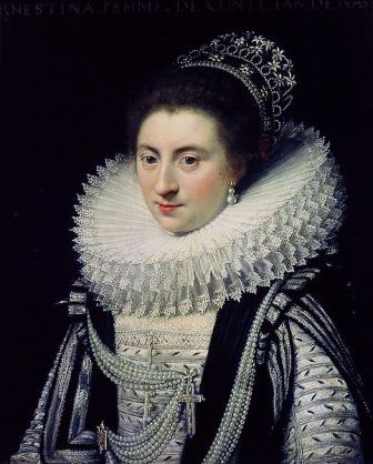Ernestine Yolande, Pricess of Ligne, ca. 1620 (Jan Antonisz. van Ravesteyn) (1572-1657)   Mauritshuis den Haag, Inv. 120 