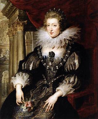 Anne of Austria 1620-1625  (Peter Paul Rubens) (1577-1640)   Musée du Louvre, Paris          
