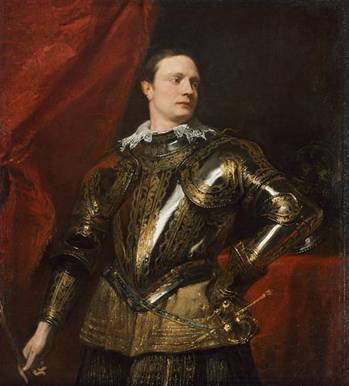 A Young Man in Armour, ca. 1623 (Anthony van Dyck) (1599-1641)   Kunsthistorisches Museum, Wien   GG_490 