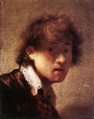 Self-Portrait, ca. 1629  (Rembrandt van Rijn)    (1606-1669) Alte Pinakothek, München 