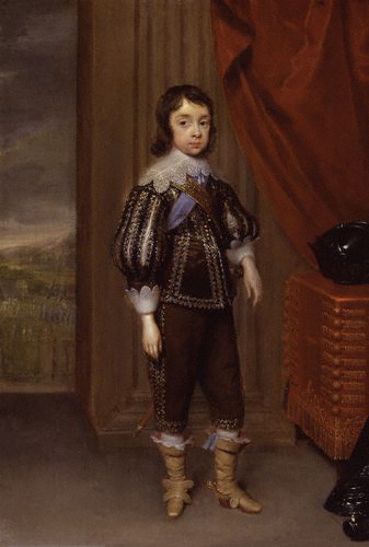 Charles II Stuart, future King of England, 1639 (Cornelius Johnson) (1593-1661) National Portrait Gallery, London 
