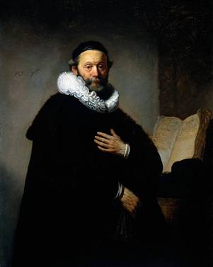 Johannes Wtenbogaert, ca. 1633  (Rembrandt van Rijn)(1606-1669) Location TBD 