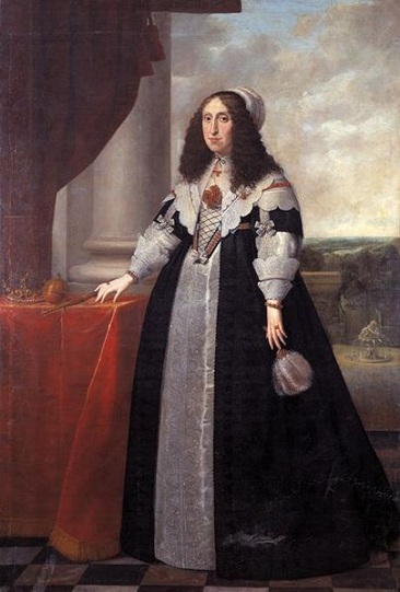 Cecilia Renata of Austria, Queen Consort of Poland, 1643 (Peeter Danckerts de Rij) (1605-1661)   Gripsholms slott, Mariefred 