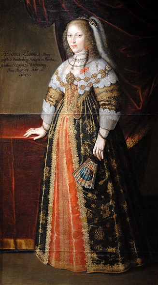 Henriette Luise von Württemberg-Mömpelgard, 1643 (attributed to Benjamin von Block) (1631-1690)  Plassenburg Castle, Kulmbach, Bavaria 