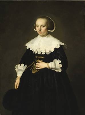 A Young Woman, ca. 1640  (Jacob Adriaensz Backer)  (1608-1651)  Los Angeles County Museum of Art, CA     50.28.1 