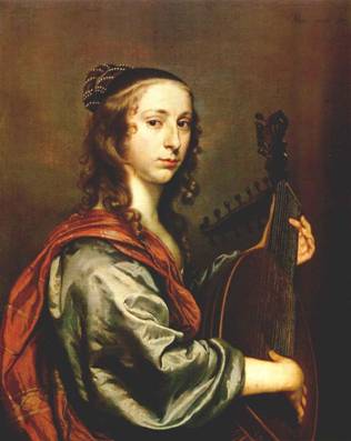 A Young Lady with a Theorbo, ca. 1648  (Jan Mijtens) (1614-1670)   National Gallery of Ireland, Dublin