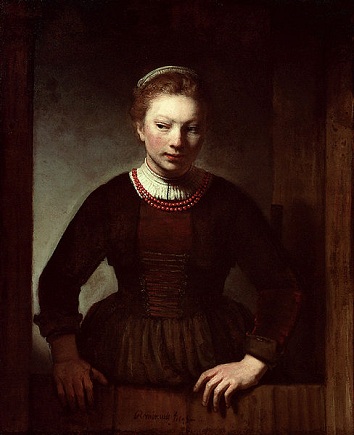A Young Woman, 1645 (workshop of Rembrandt van Rijn) (1606-1669)   The Art Institute of Chicago, IL   