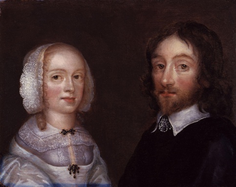 Lady Dorothy Browne (née Mileham)  and Thomas Browne,  ca. 1641-1650 (Joan Carlile) (1600-1679) National Portrait Gallery, London  NPG 2062 