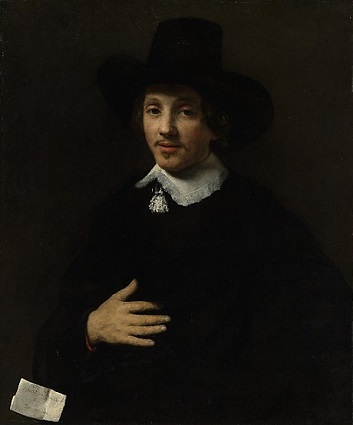 A Man, possibly a Self-Portrait, ca. 1653 or 1655  (Willem Drost) (1633-1659)    The Metropolitan Museum of Art, New York, NY    41.116.2 