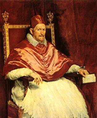 Pope Innocent X, ca. 1650  (Diego Velazquez) (1599-1660) Galleria Doria-Pamphilj, Rome