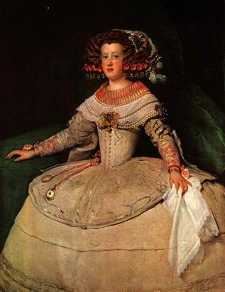 Infanta María Teresa, ca.1652-1653 (Diego Velazquez) (1599-1660)   Kunsthistorisches Museum, Wien      


