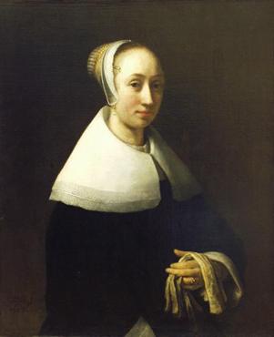 A Lady, 1653  (Willem Drost) (1633-1659) Museum Bredius, Den Haag Inv.nr. 40-1946, Cat.nr.49           