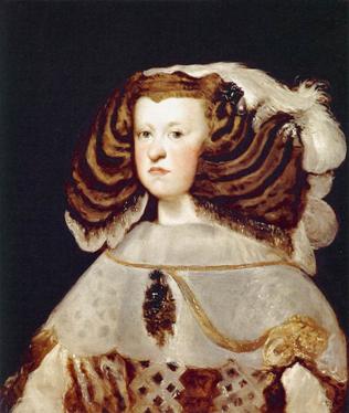 Mariana of Austria ca. 1657  Queen Consort of Spain (Diego Velazquez) (1599-1660) Colección Thyssen-Bornemisza, a Museu Nacional d