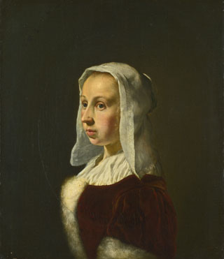 Cunera van der Cock, the Artists Wife, ca. 1657-8  (Frans van Mieris the Elder) (1635-1681) The National Gallery, London   NG1415 
