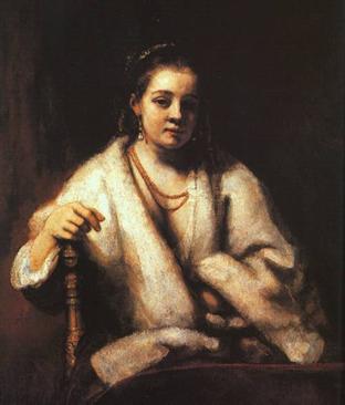 Hendrickje Stofells, 1659  (Rembrandt van Rijn) (1606-1669)   The National Gallery, London       

