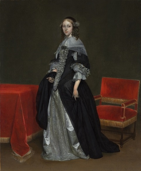 A Woman, 1665 (Gerard Terborch) (1617-1681)  Cleveland Art Museum, OH, 1944.93 