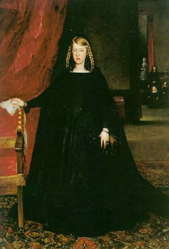 Empress Doña Margarita de Austria in mourning, 1666  (Juan Bautista Martinez del Mazo) (??-??) Museo Nacional del Prado, Madrid 