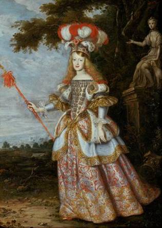 Empress  Margarita Teresa, 1667  (Jan Thomas) (1617-1673)  Kunsthistorisches Museum, Wien,   Inv.-Nr. GG_9136   
